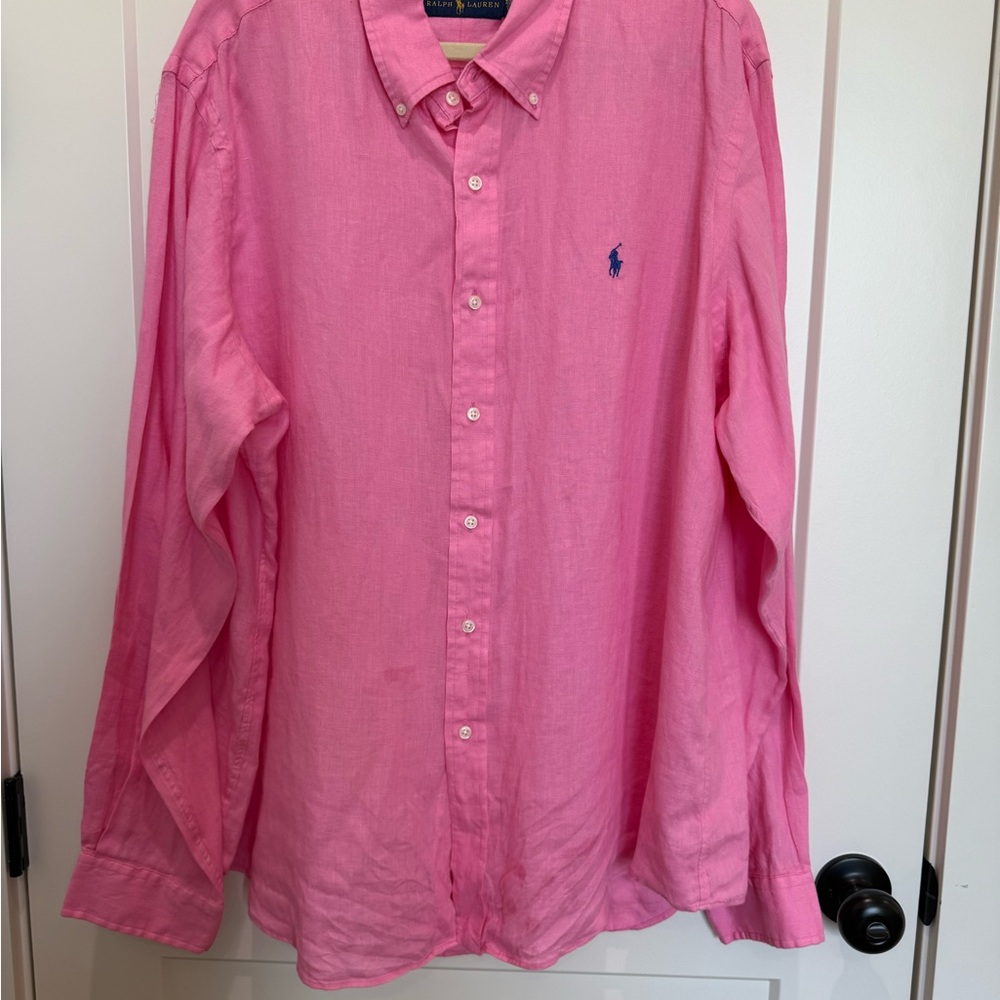 Polo by Ralph Lauren Pink Casual Button Down Shirt